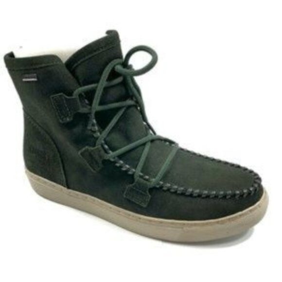 Cougar Fabiola Waterproof Suede Forest Green Gorpcore Ankle Boots Size 10 M - Picture 1 of 8